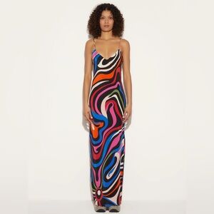 Pucci Marmo-Print Silk Dress